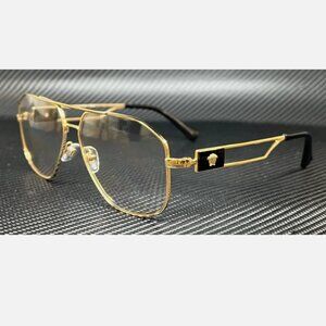 Versace Gold Men's 57mm Eyeglasses